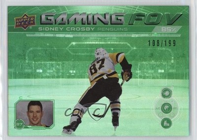 2024-25 Upper Deck Series 1 Gaming FOV Green 108/199 Sidney Crosby #GFOV-18 0o0n