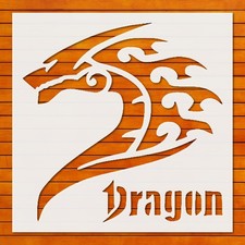Reusable Tribal Dragon Stencil Template for Wall Art  DIY Crafts - StencilAir