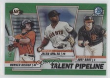 2020 Bowman Green Refractor 6/99 Hunter Bishop Joey Bart Jalen Miller 0b0