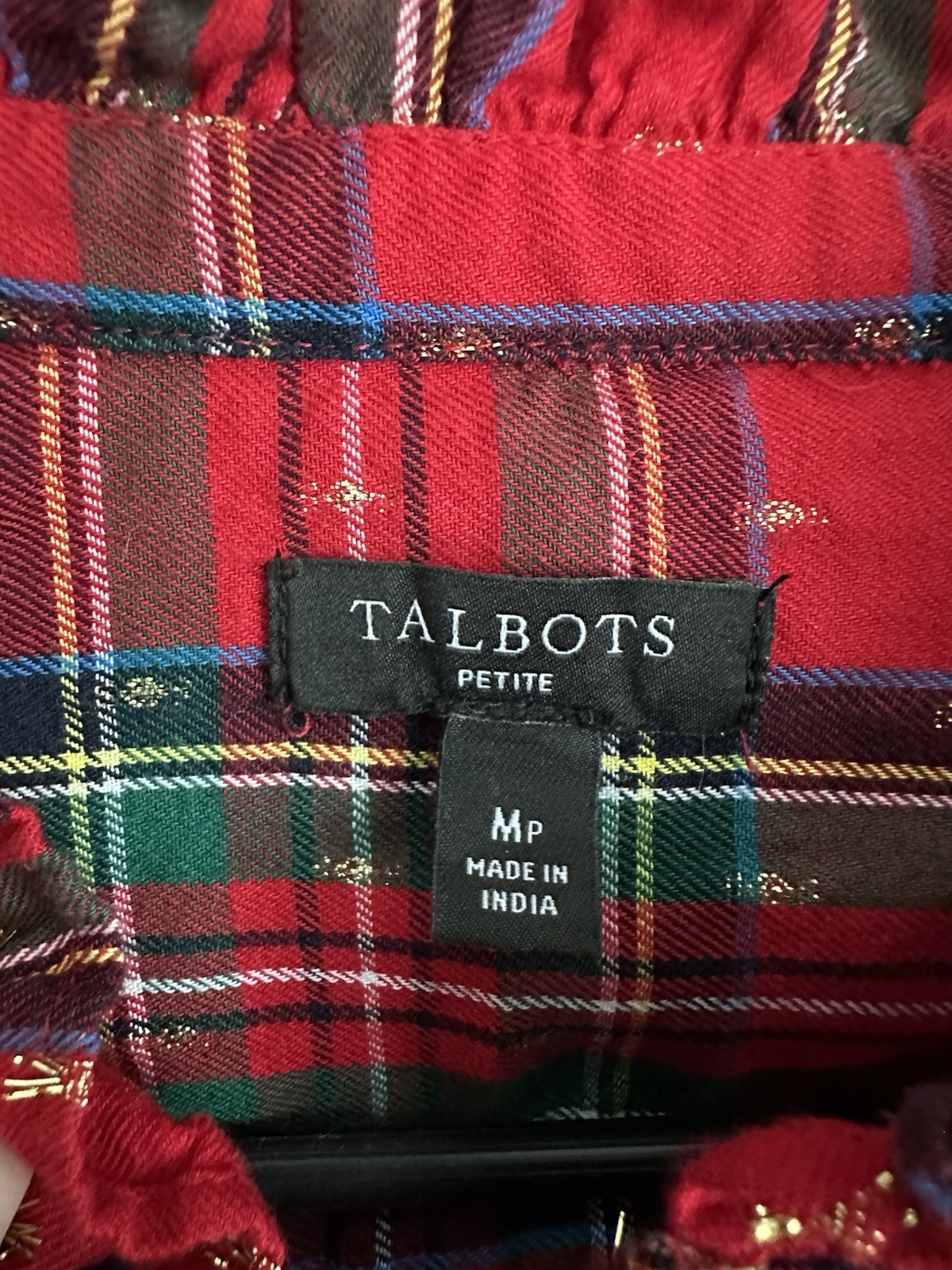 Talbots Solstice Metallic Button Down Medium Peti… - image 7