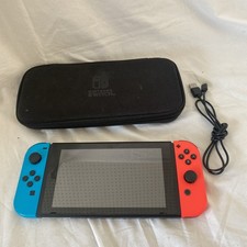 Nintendo Switch 32GB Neon Blue/Red Plus Charge Lead and case