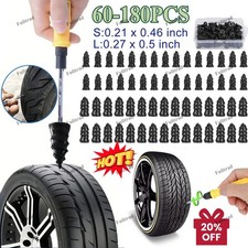 61PCS Car Vacuum Tire Repair Nail Rubber Screw Nails+ Screwdriver Tool Set w/Box