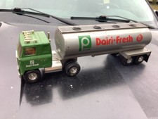 Ertl Pressed Steel Publix milk tanker trailer gray and red