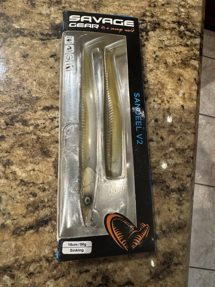 (Lote de 4) Colas de paletas Savage Gear Sandeel - Multicolores 6”, 7”, 8” y 9” Foto 3 de 4