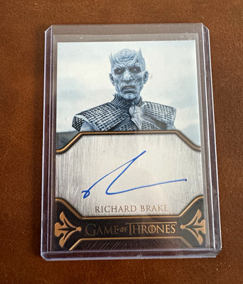 Game of Thrones Season 4 Autogrammkarte Richard Brake (Night King) SFGW0003