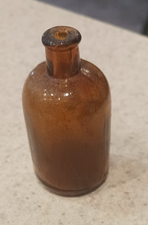 Amber Glass Bottle 2"