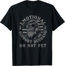 Emotional Support Husband Do Not Pet Funny Monkey,Funny Meme T-Shirt