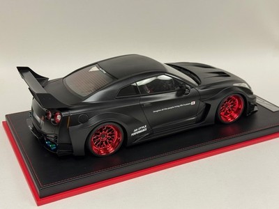 1/12 scale IVY model of the Nissan R35 GT-RR Black Liberty walk