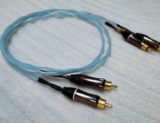 Par de cables de audio interconexión RCA de audio Stratos de laboratorio de 47 laboratorios de 0,5 metros