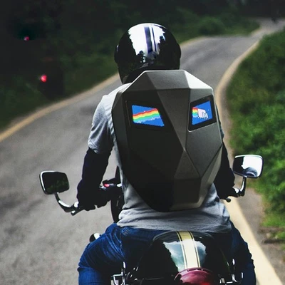 Wasserdicht Led Helm Laptop Motorrad Tasche DIY Rucksack Bluetooth Reisetasche - Bild 1 von 4