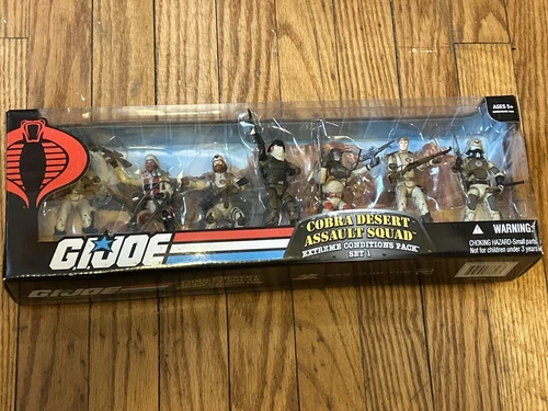 2008 GI Joe Cobra Desert Assault Squad Extreme Conditions Set 1 Hasbro MISB 1/18
