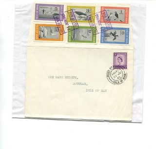 Isle of Man 1963 Calf of Man Birds cover.
