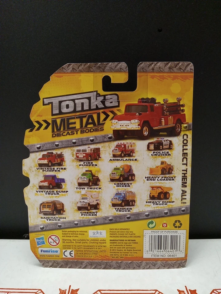 TONKA VINTAGE FIRE PUMPER METAL DIECAST BODIES ITEM NO 06401 NEW 2012 SEALED. - Image 2 of 2