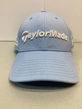 Rare TaylorMade Baby Blue Hat Cap Adult M3 TP5 Strap Back Performance Golf