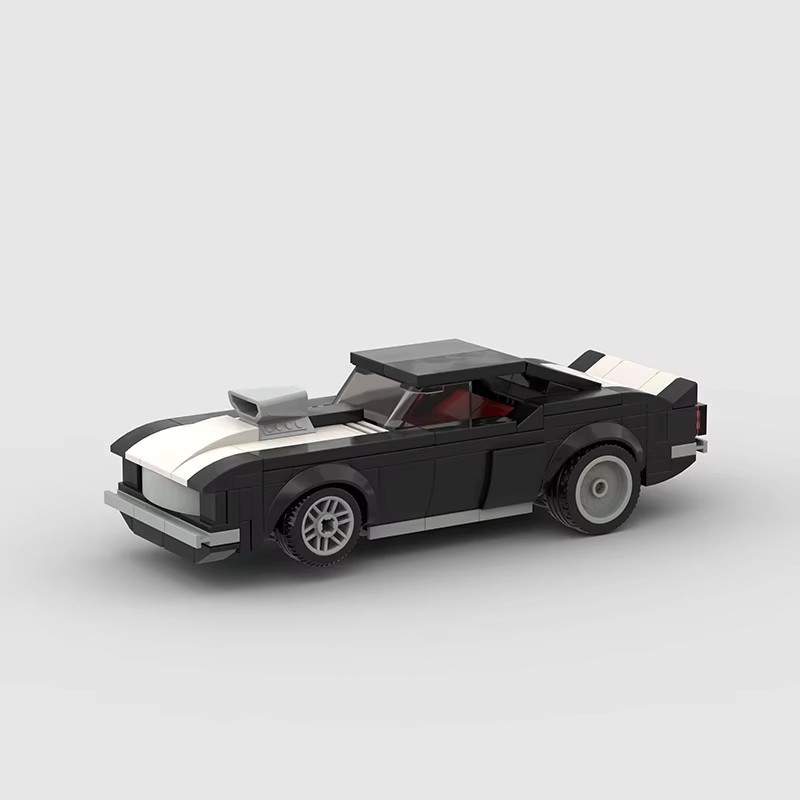 MOC LEGO Car: 1969 Chevrolet Camaro Building Blocks Set (182 Pcs)