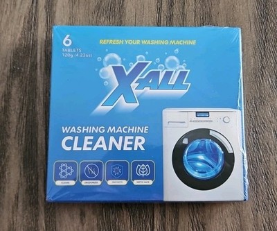 Xall Washing Machine Cleaner 6 Tablets Septic Safe Deodorizes Cleans  X-All