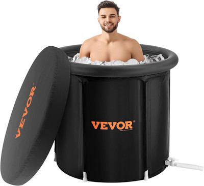XL Ice Bath Tub for Athletes - Portable Cold Water Therapy Plunge Pool 105 Gal