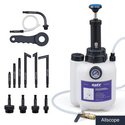 #ad Transmission Fluid Pump 3L Capacity 12 Adapters Pressure Gauge Tool $80.99