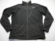 Patagonia Jacket Mens XL Black Softshell Full Zip Fleece Lined Pockets Hiking