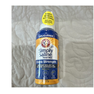 Simply Saline Extra Strength Nasal Spray Mist Drug-Free 4.5 oz Exp 2026-12-23