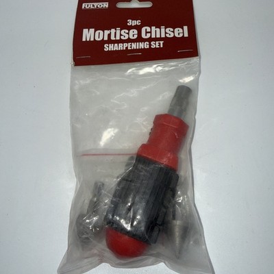 Fulton 3 Pc Mortise Chisel Sharpening Set Brand New Up To 1/2 Inch A16