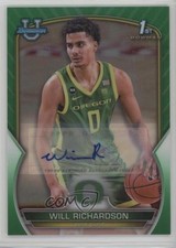 2022 Bowman U Chrome Prospect Green Refractor 28/99 Will Richardson #31 Auto go9