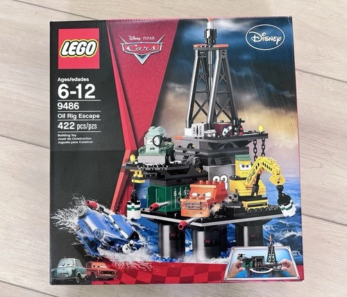 Lego 9486 Oil Rig Escape Cars 2 Brand New Sealed Retired Vintage Set Disney