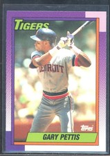 Gary Pettis 1990 Topps Tiffany #512 