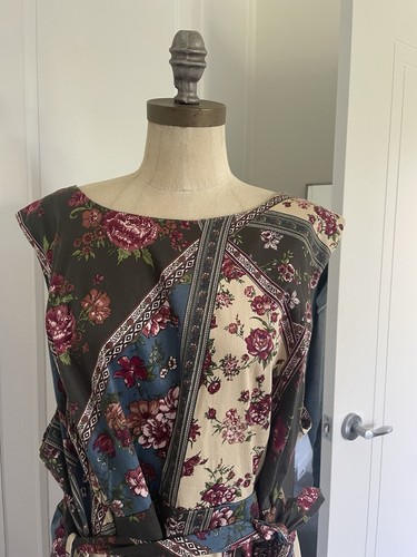 IXIA Floral Dress Rockabilly Retro 50s Made in USA. Size 18 - 20. Free Post. - Picture 2 of 11