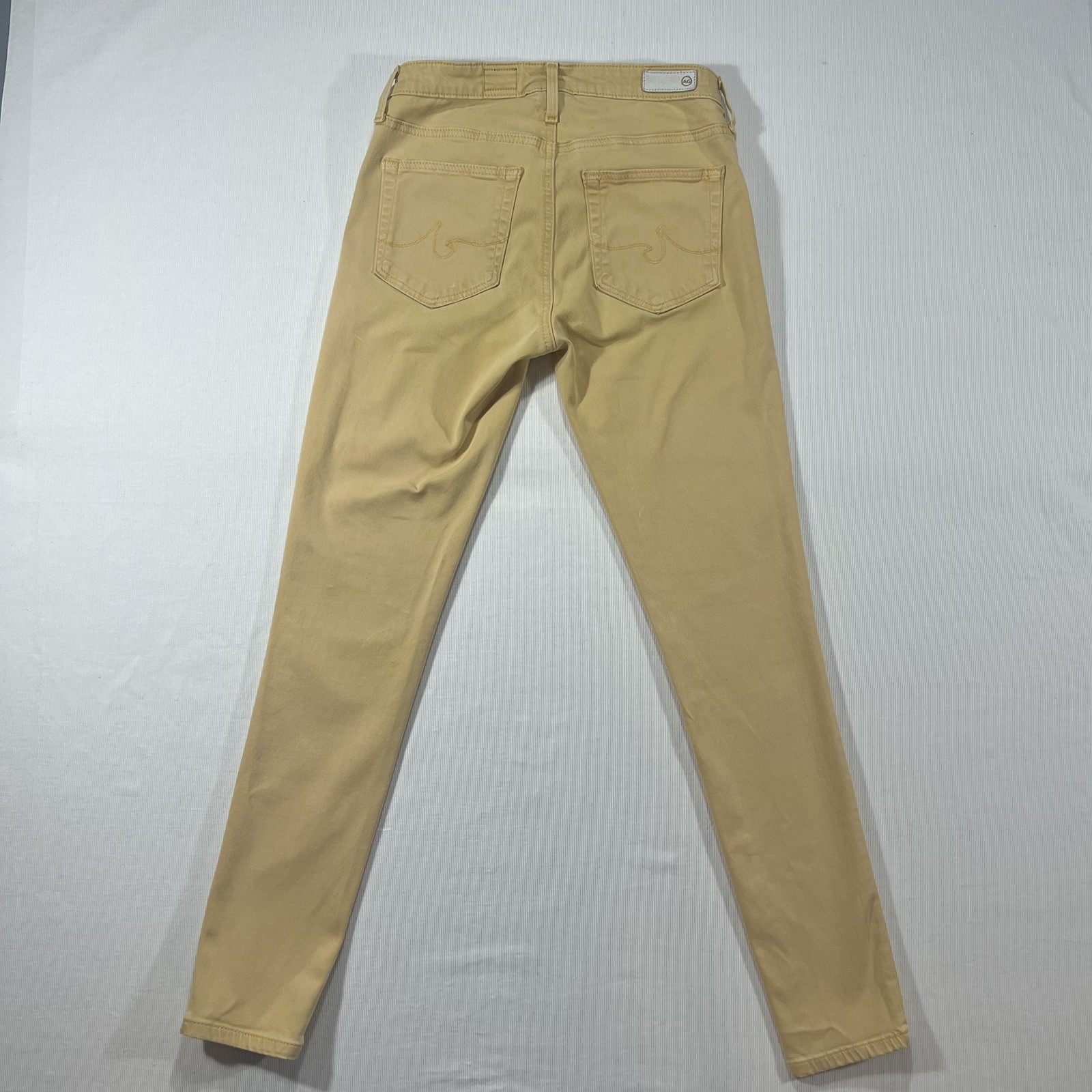 AG Adriano Goldschmied Abbey Ankle Skinny Jeans Womens 24R Gold Stretch thumbnail 4