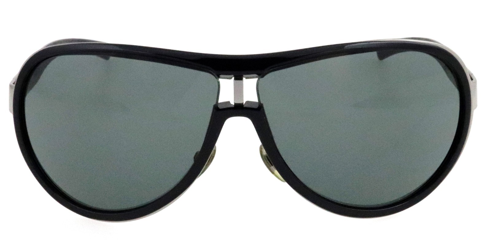 New GUCCI GG1566/S REE95 66mm Black Silver Aviator Sunglasses Italy Unisex image 7