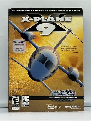 X-PLANE 9: 6-DISC DVD-ROM Realistic Flight Simulator for PC - FREE SHIPPING