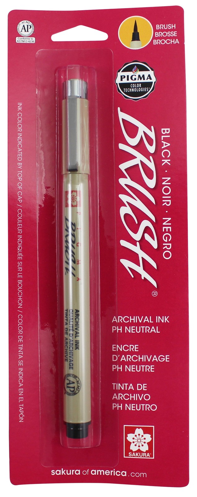 Sakura Pigma Brush Pen-Black (Carded)