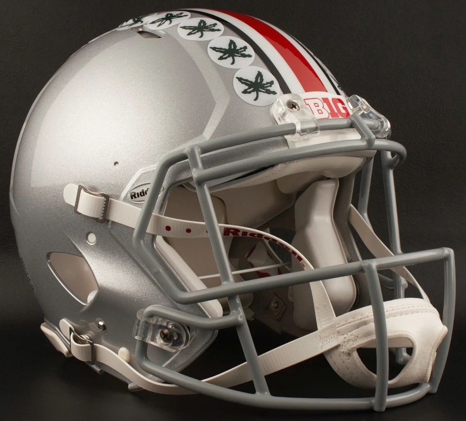 Casco de fútbol americano réplica tamaño completo OHIO STATE BUCKEYES NCAA Riddell Speed Foto 2 de 4