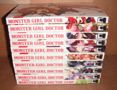Monster Girl Doctor Vol. 1,2,3,4,5,6,7,8,9 + Zero Light Novels Set English
