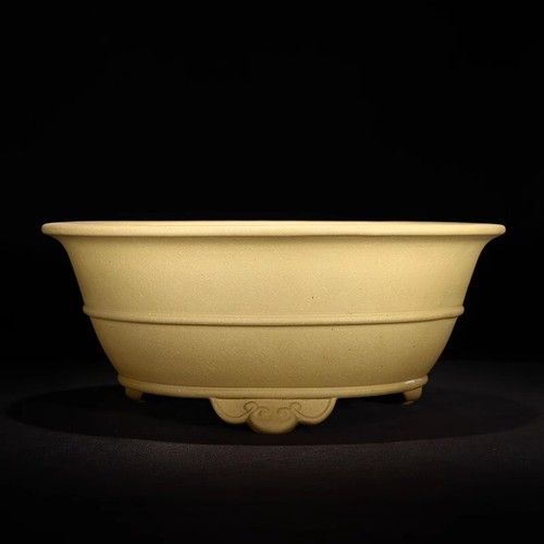 11in Chinese Classical Yixing Zisha Clay Planter, Handmade Orchid Bonsai Decor - Picture 9 of 9