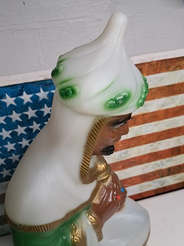 WISEMAN EMPIRE BLOW MOLD VTG NATIVITY SCENE FIGURE Christmas decoration 27"king - Picture 5 of 9