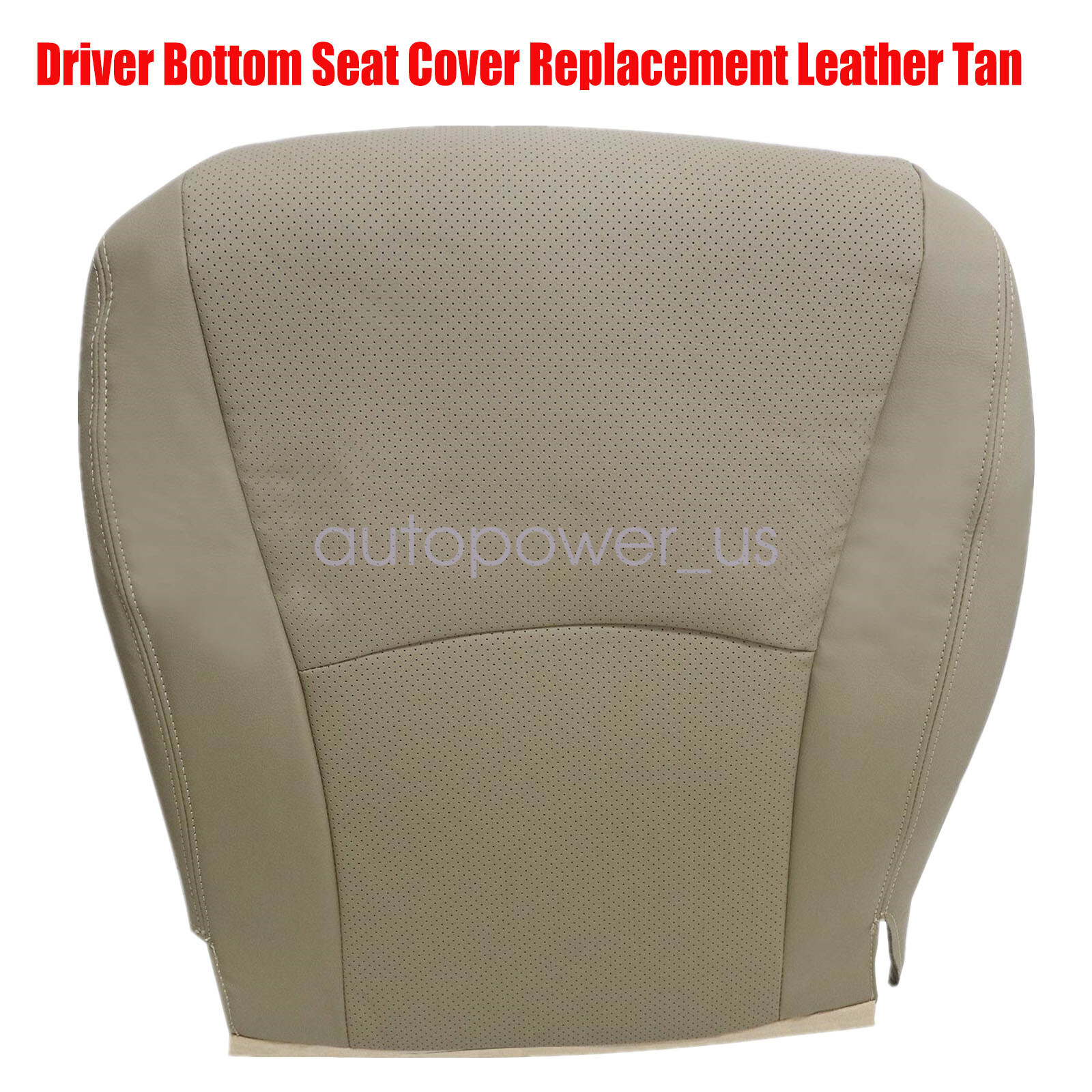 For 2004-2008 Toyota Highlander Driver Side Bottom Leather Seat Cover Tan PERF