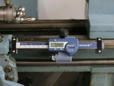 DRO lettura digitale per tornio Myford Super 7, ML7 e 254 - sgancio rapido 100 mm
