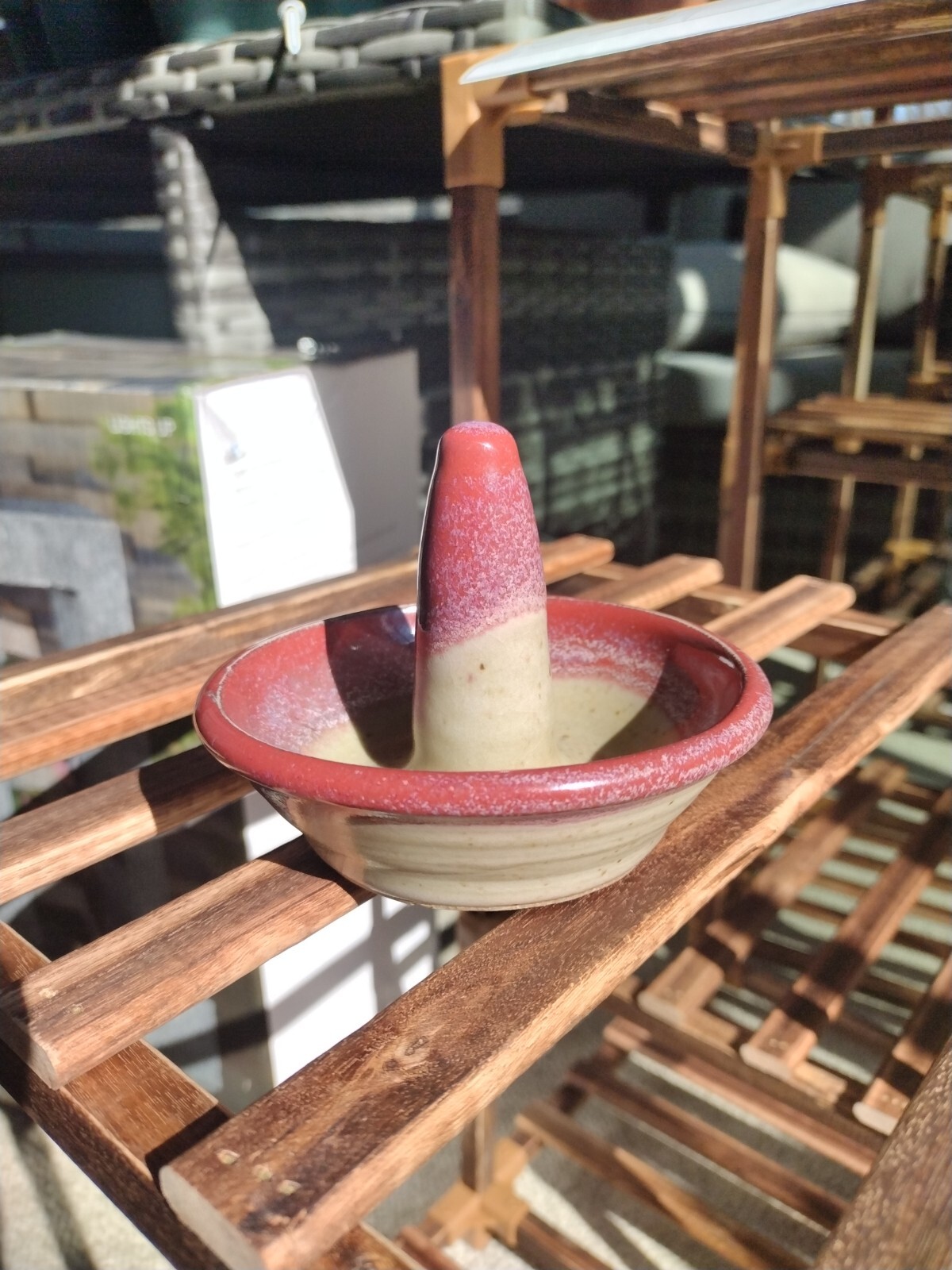 Handmade and Signed Ceramic  Ring Catch - image 1