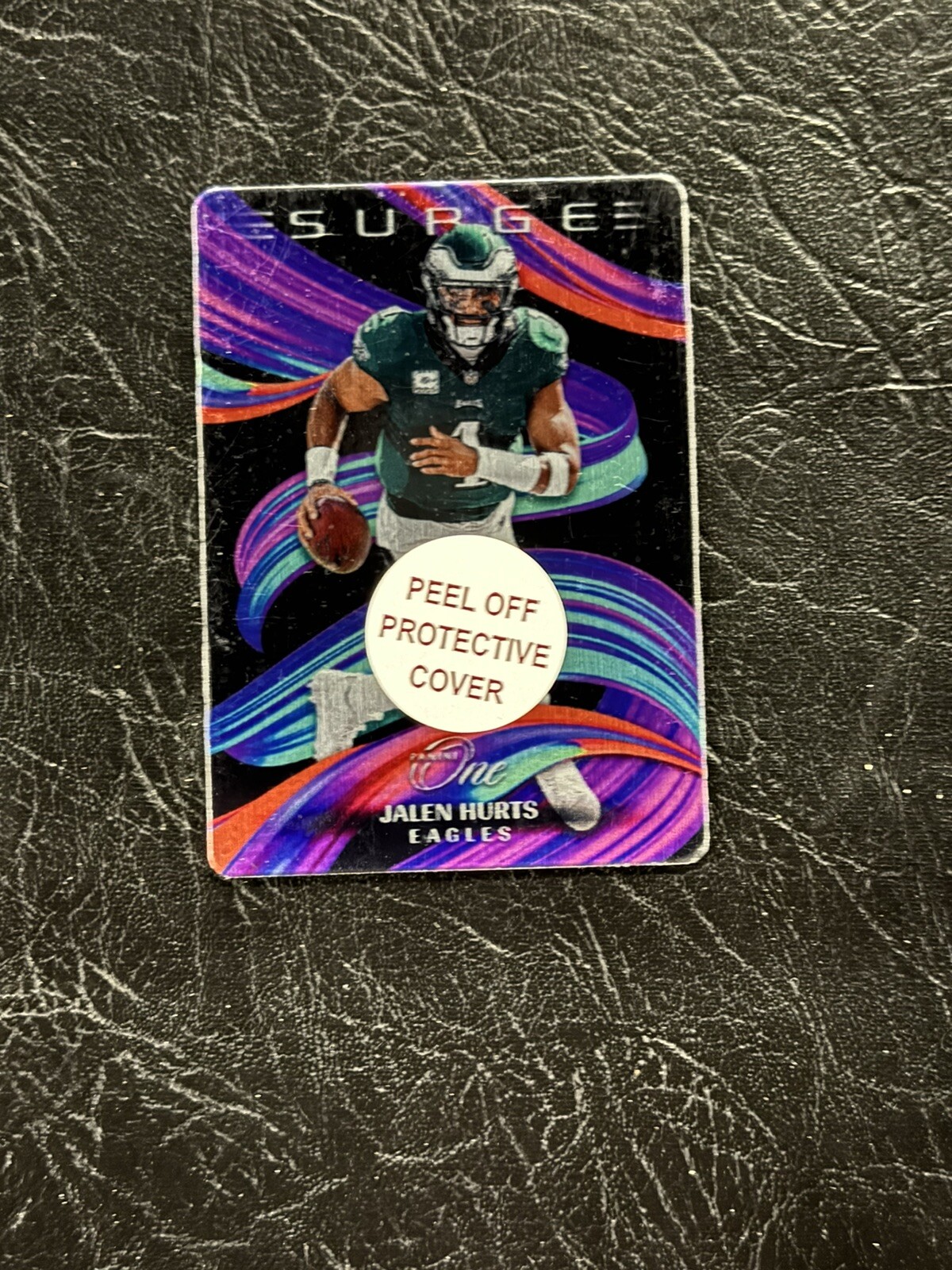 2023 Panini  ONE Jalen Hurts  Case Hit SSP Surge Metal Insert