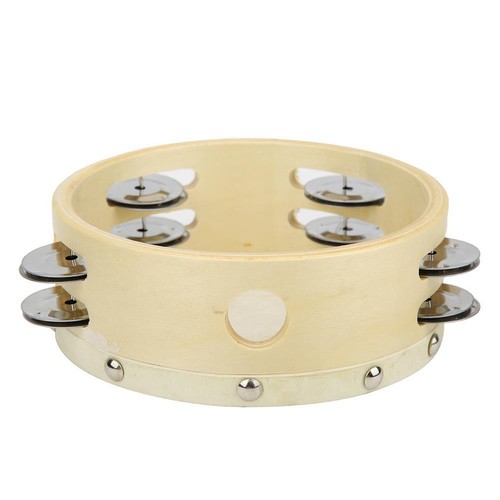 6 Inch Double Row Tambourine Handheld Musical Toy for Kids Educational Fun - Picture 10 of 11