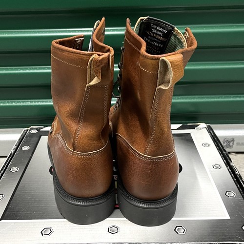 Botas de Trabajo Justin Conductor 8” 0762 Punta Suave Trabajo Hechas en EE. UU. Para Hombres Talla 14 D - Imagen 6 de 12