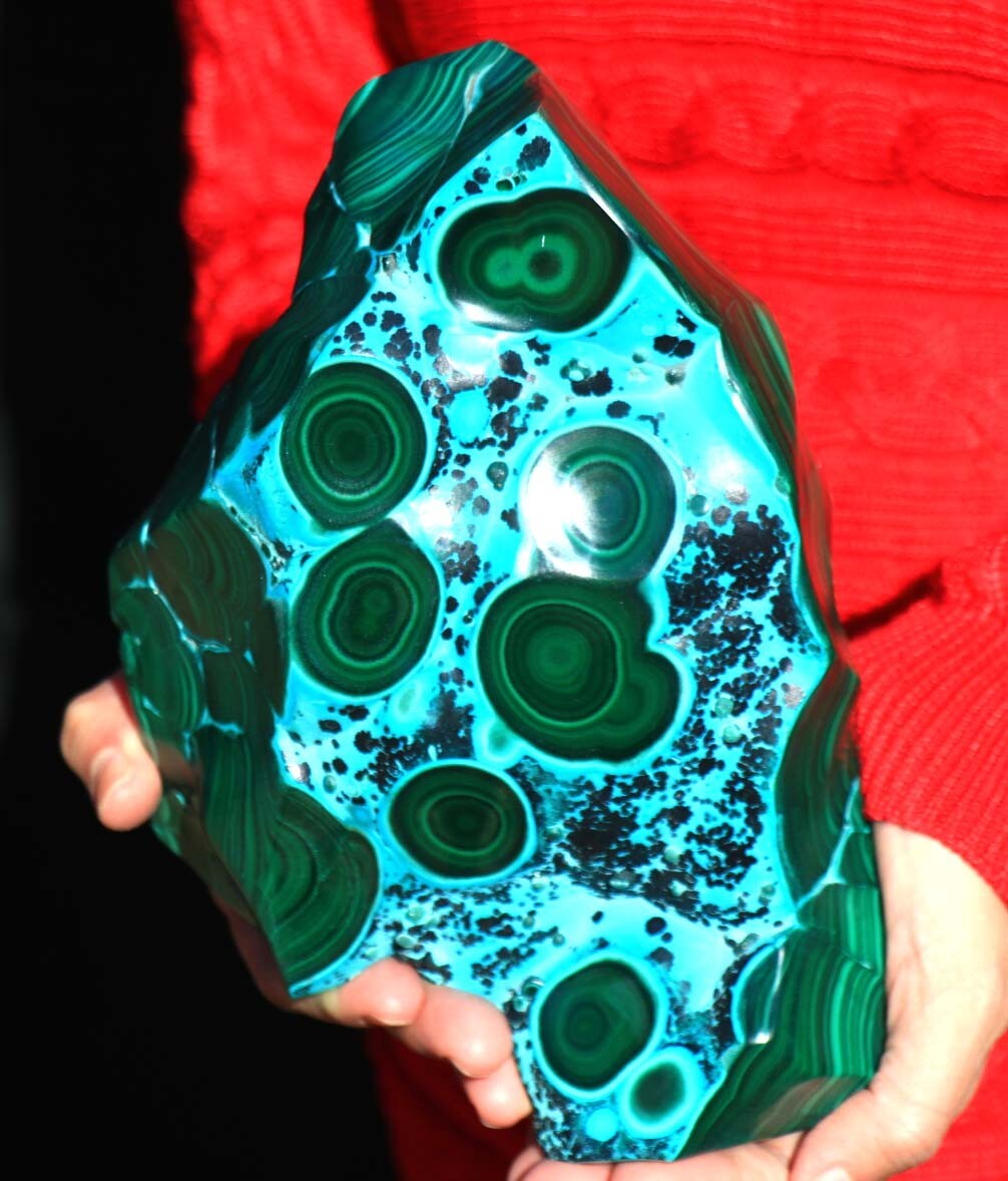 Museum 12.1 lb Vivid Chrysocolla, Malachite, Heterogenite, Congo