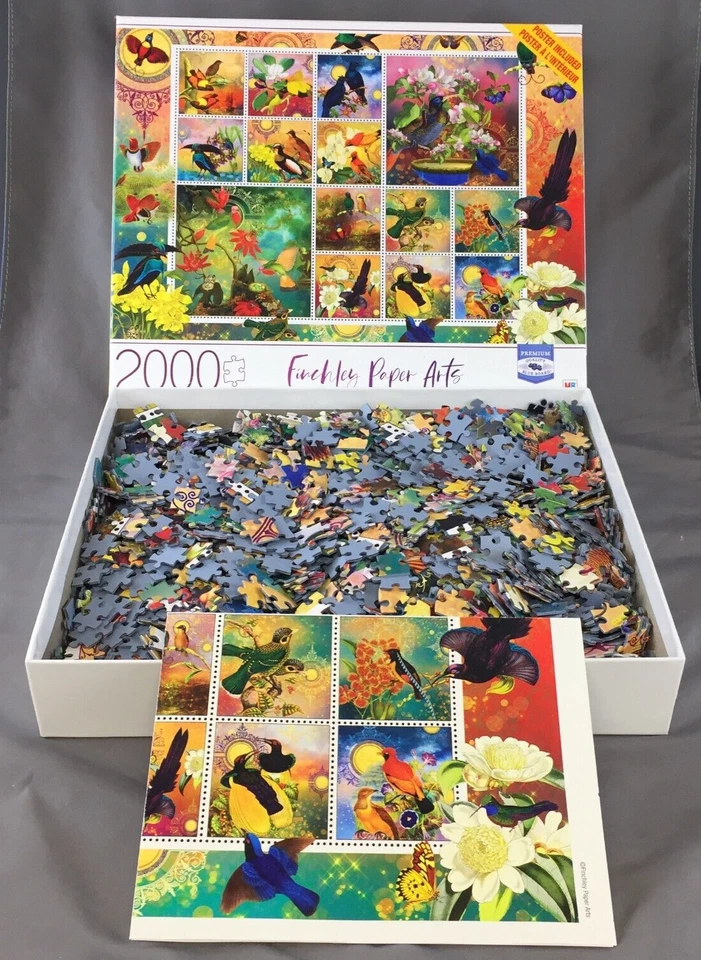 Rompecabezas Finchley Paper Arts Birds of Asia 2000 piezas - Completo Foto 3 de 4