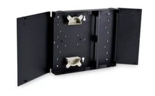 Dual Door Wall Mount Box Fiber Optic Patch Panel (Enclosure) Holds 2 LGX Plates