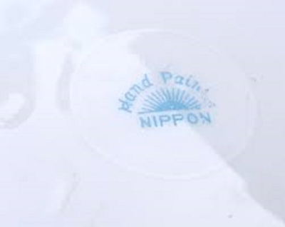 Nippon Noritake Japan #N776 Rising Sun Mark Pink White Floral