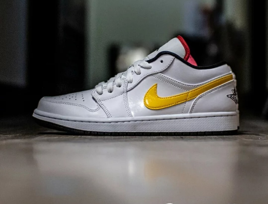 Air Jordan 1 Mid ホワイト/レモンイエロー 37.5 Nike Women's Air Jordan 1 Mid Lemon Wash Yellow White BQ6472