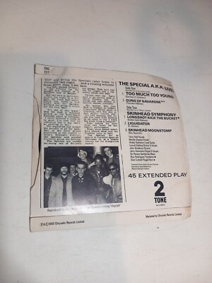 The Special AKA Too Much Too Young LIVE E.P. 7