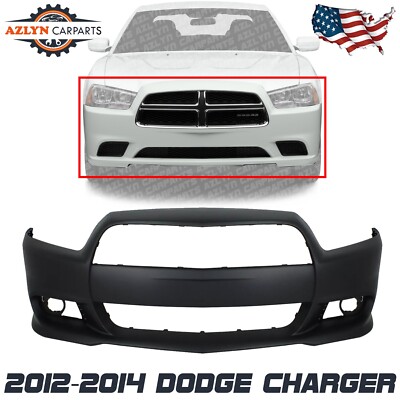 New Front Bumper Cover Primed For 2012-2014 Dodge Charger SRT8 Model